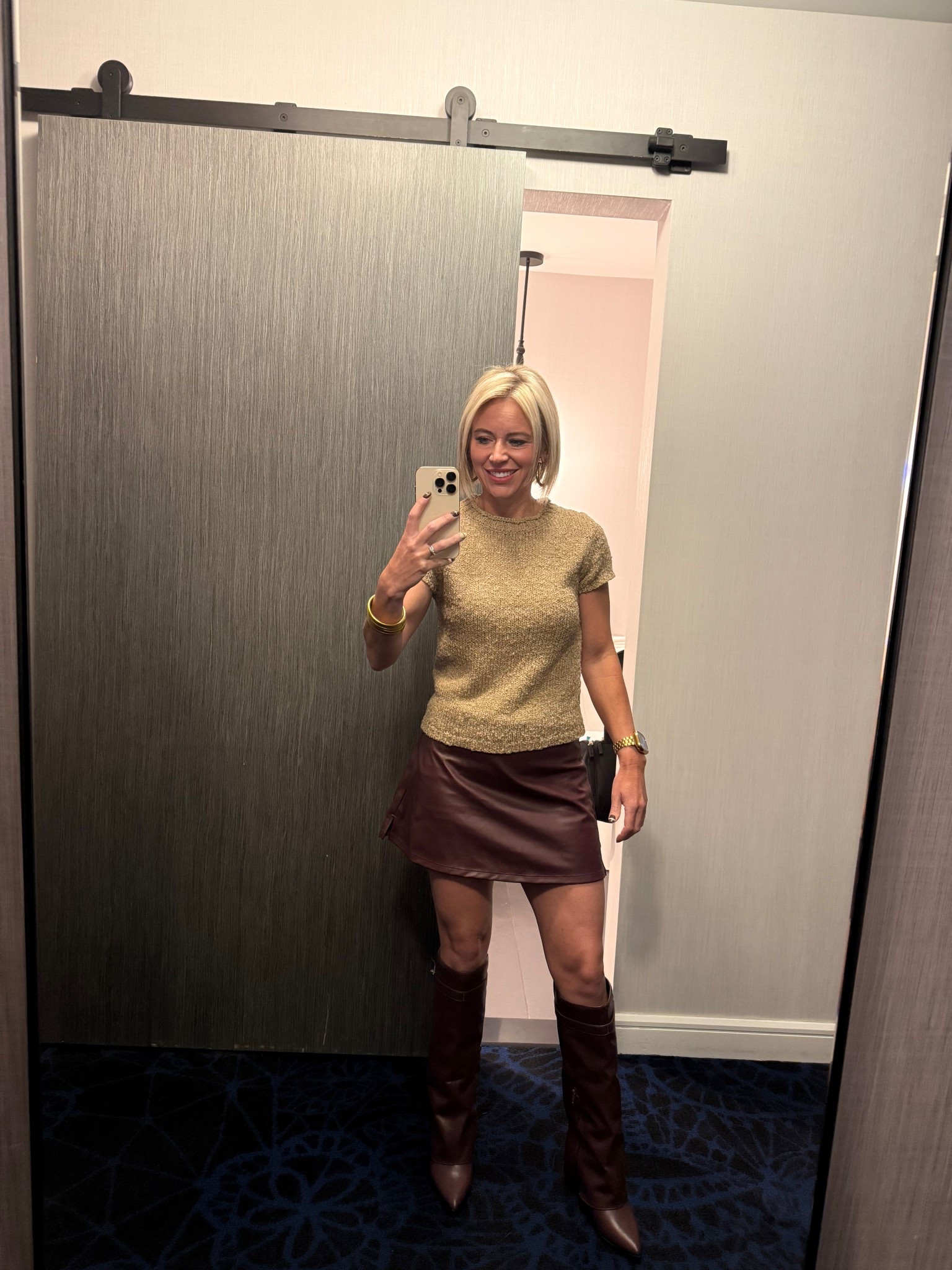 Work is calling. 

Skirt runs a little big. I am wearing a call. 
Sweater: small 

#LTKWorkwear