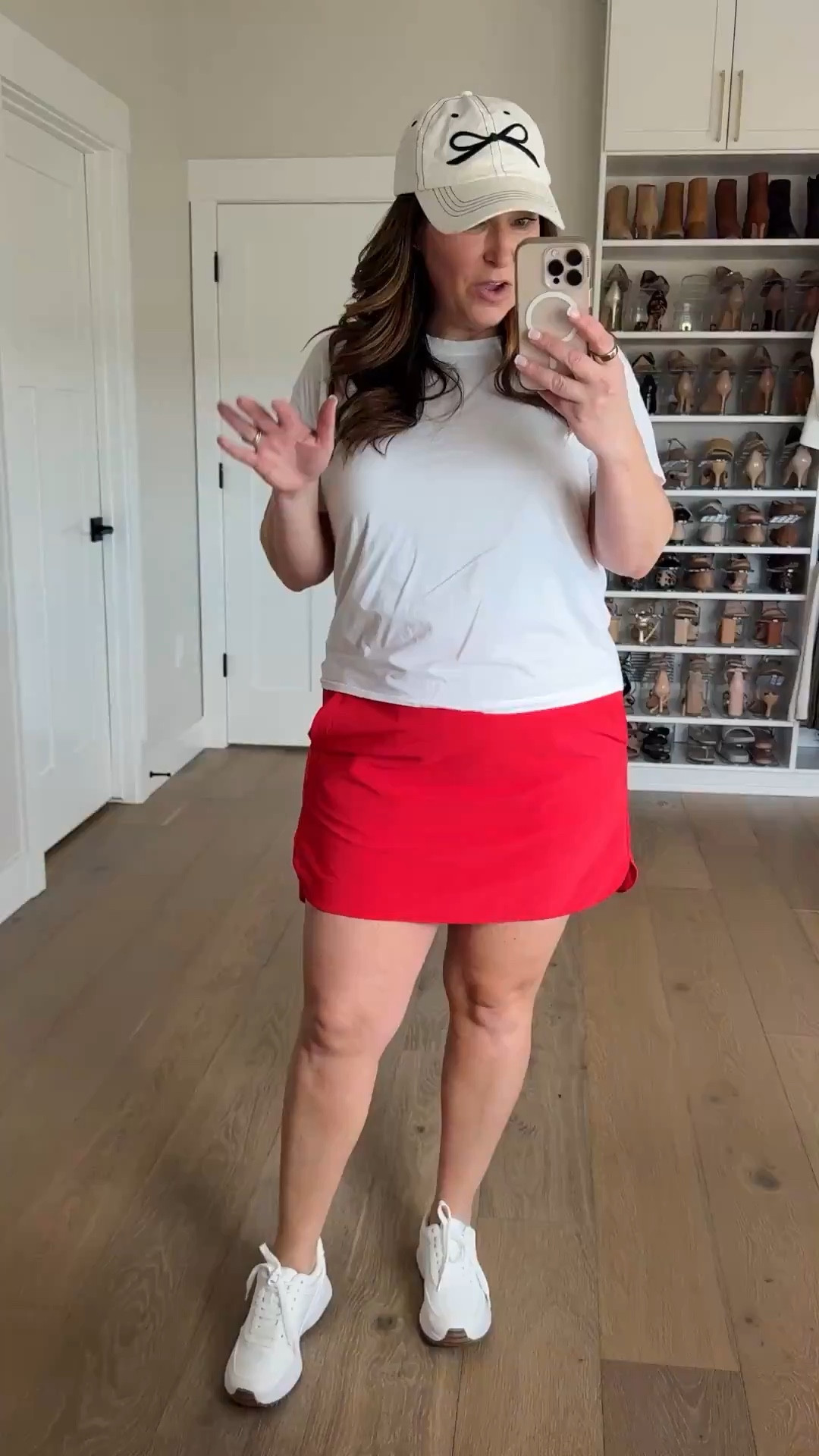 Crz Yoga Red Athletic Skort and Short paired with white cropped tee and House of Shan Tank

Wearing Skort and Shorts in XL // White Tee size L // Heart Tank size up XL 

 

#LTKSeasonal #LTKActive #LTKFindsUnder50