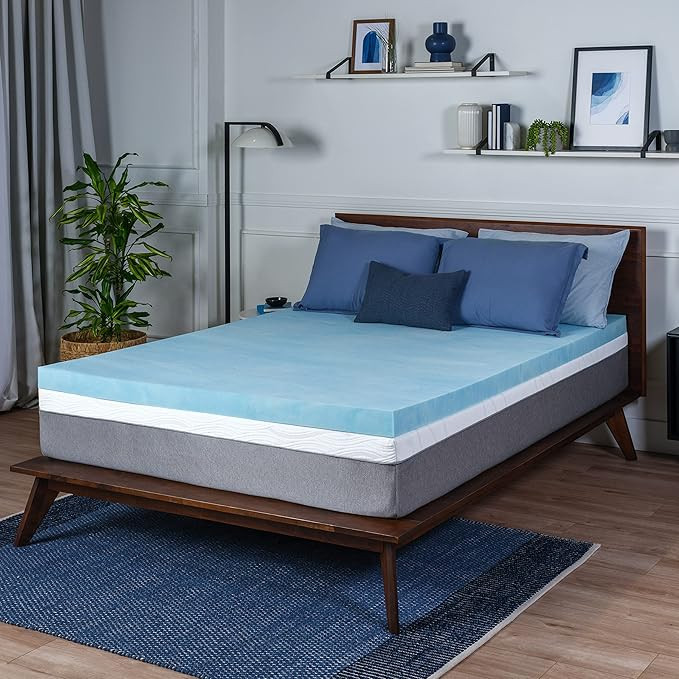 Sure2Sleep Cal King Size, 3-Inch, Gel Swirl Memory Foam Mattress Topper Made in USA. | Amazon (US)