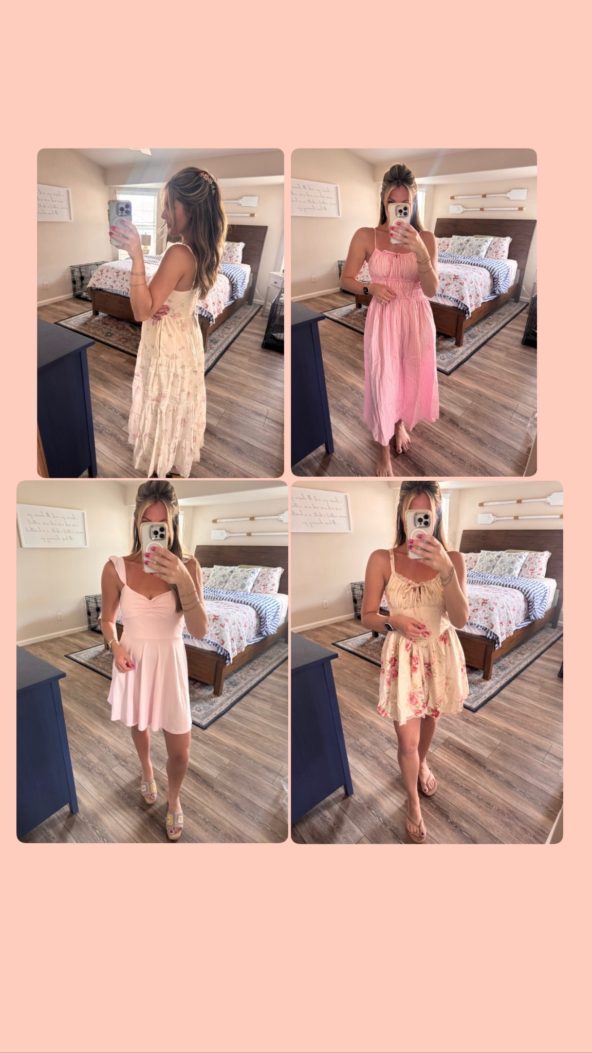 Target dresses are on SALE today 🎀✨ If you love the LoveShackFancy inspired, feminine, girly, cottagecore, romantic dress vibe, these are the best affordable Target finds right now 💕

Think floral midi dresses, cotton summer dresses, puff sleeve dresses, tiered dresses, modest dresses, Easter dresses, spring dresses, brunch dresses, baby shower dresses, church dresses 🌸

Sizing: I’m wearing a size medium in every dress. The white floral maxi dress and the white + pink striped midi dress are 100% cotton 🙌 breathable, lightweight, and perfect for spring and summer.

Such dreamy, feminine Target dresses and the SALE makes them even better 💗

#LTKSaleAlert #LTKootd #LTKValentine