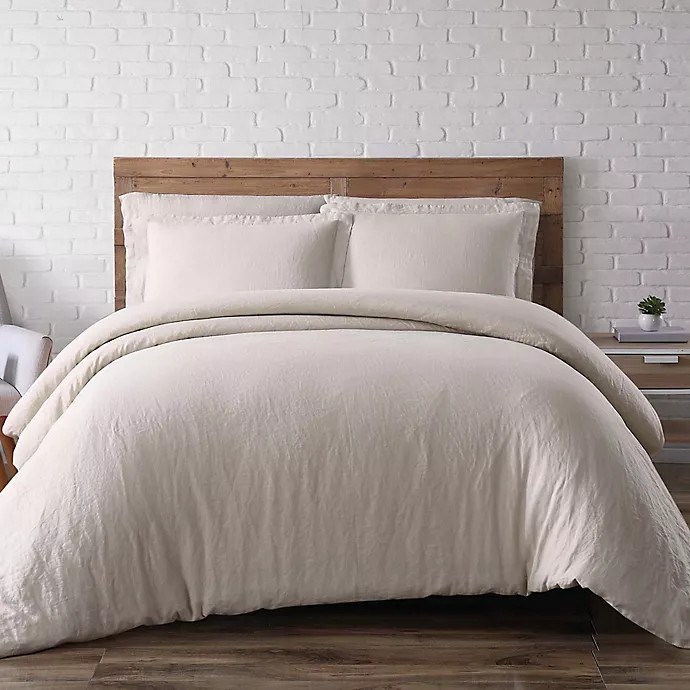 Brooklyn Loom Linen 3-Piece Duvet Cover Set | Bed Bath & Beyond | Bed Bath & Beyond
