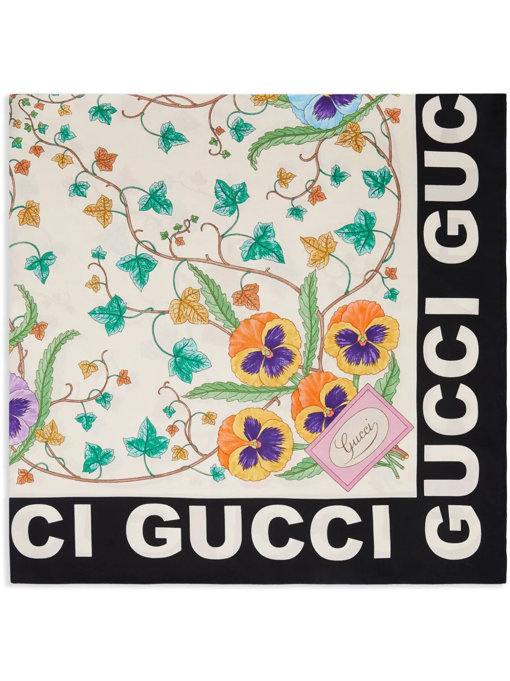 floral-print silk scarf | Farfetch Global