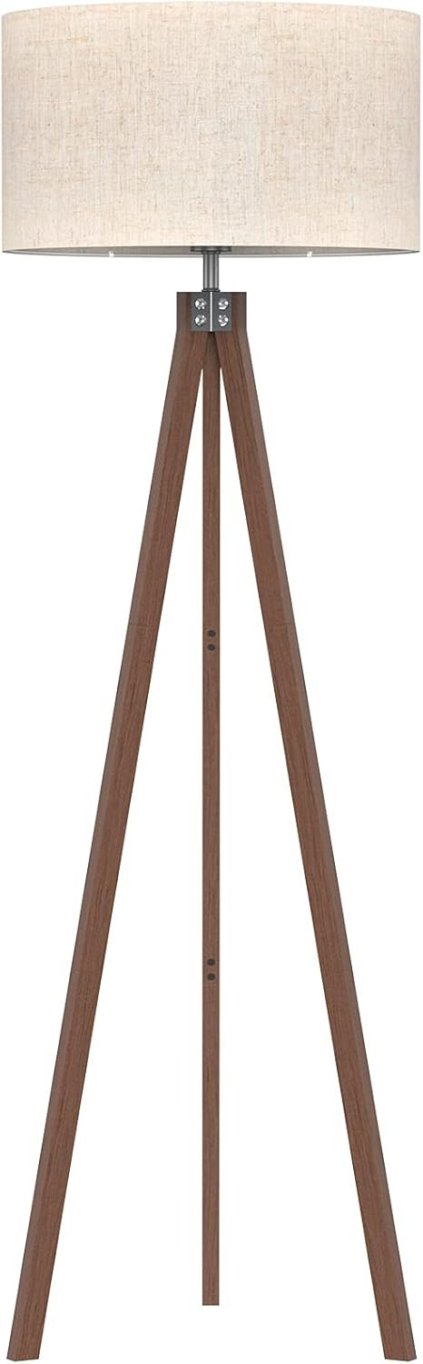LEPOWER Wood Floor Lamp Tripod, Mid Century Lamps for Living Room, Modern Design Standing Lamp fo... | Amazon (US)
