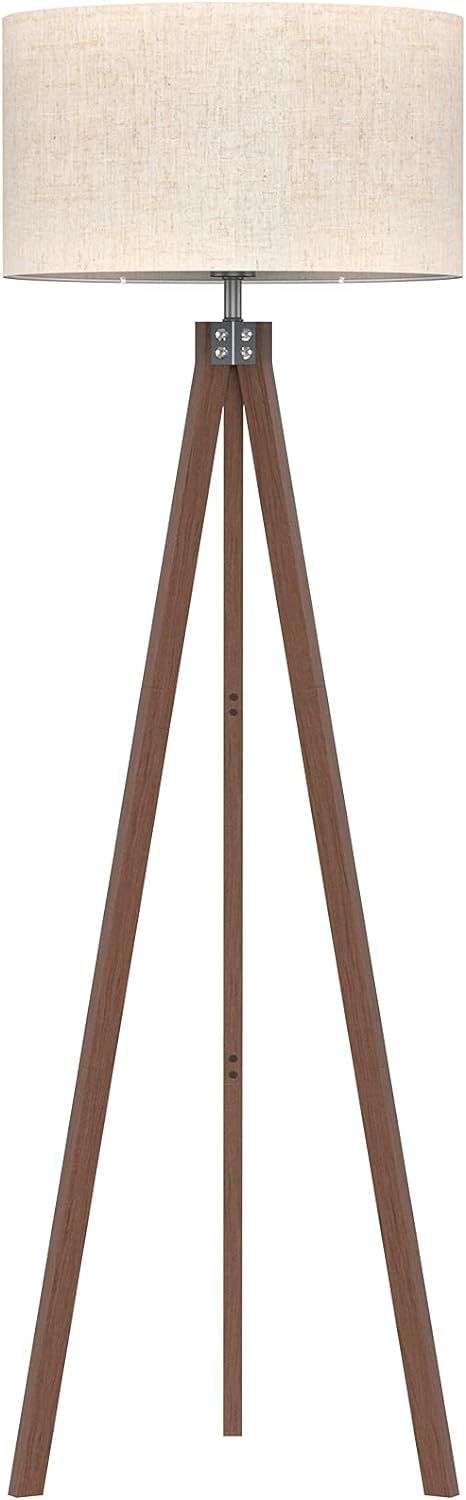 LEPOWER Wood Floor Lamp Tripod, Mid Century Lamps for Living Room, Modern Design Standing Lamp fo... | Amazon (US)