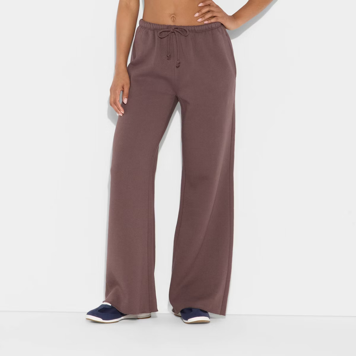 Women's Mid-Rise Wide Leg Sweatpants - Wild Fable™ | Target