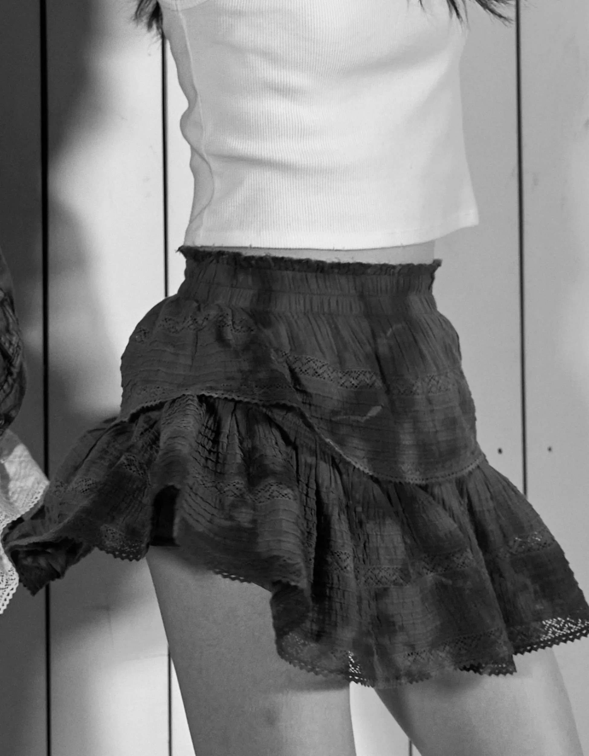 Aerie Rock 'n' Ruffle Mini Skirt | American Eagle Outfitters (US & CA)