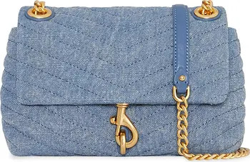 Rebecca Minkoff Edie Quilted Denim Convertible Crossbody Bag | Nordstrom | Nordstrom