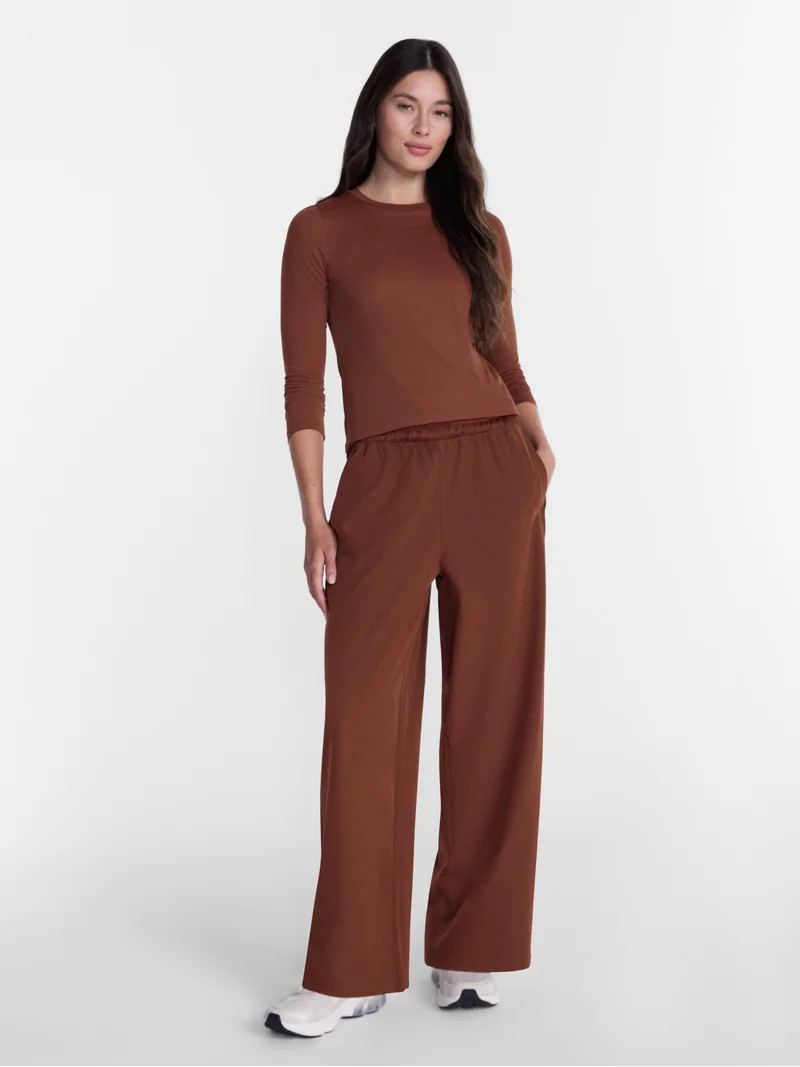 Avia Women\u2019s Sheen FeatherStretch Pants, 29'' Inseam, Sizes XS-XXL | Walmart (US)