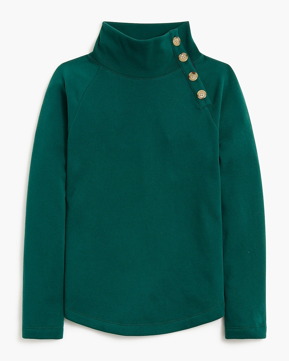 Wide button-collar pullover sweatshirt | J.Crew Factory