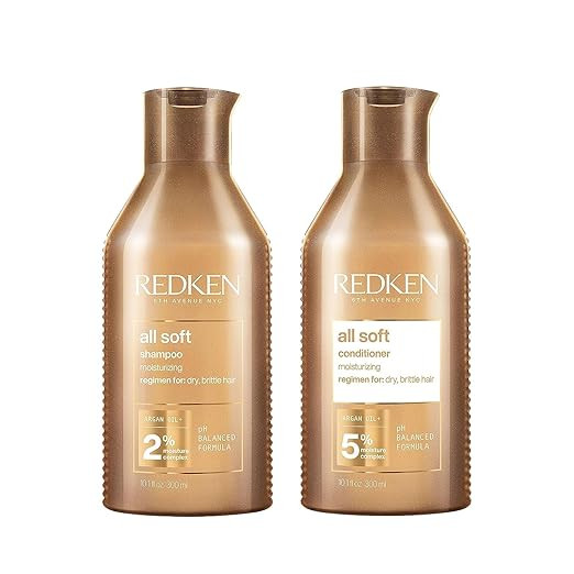 REDKEN All Soft Shampoo & Conditioner Set | For Dry/Brittle Hair | Provides Intense Softness and ... | Amazon (US)