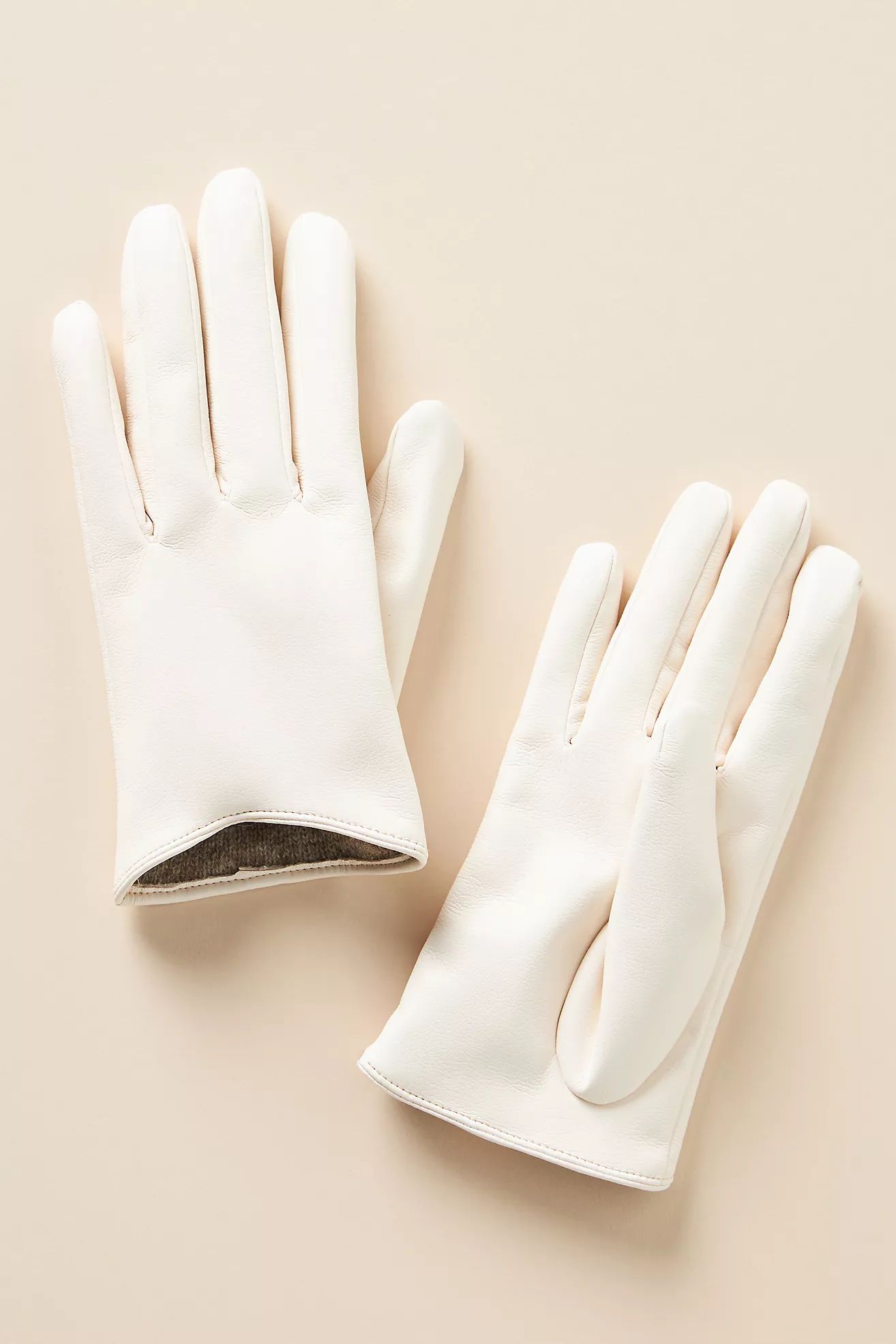 Maeve Short Faux-Leather Texting Gloves | Anthropologie (US)