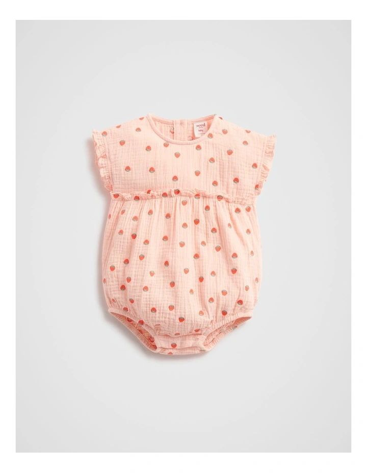 Strawberry Romper in Rosewater | Myer