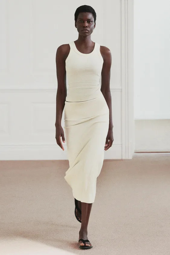 RUSTIC RIBBED TOP | Zara UK