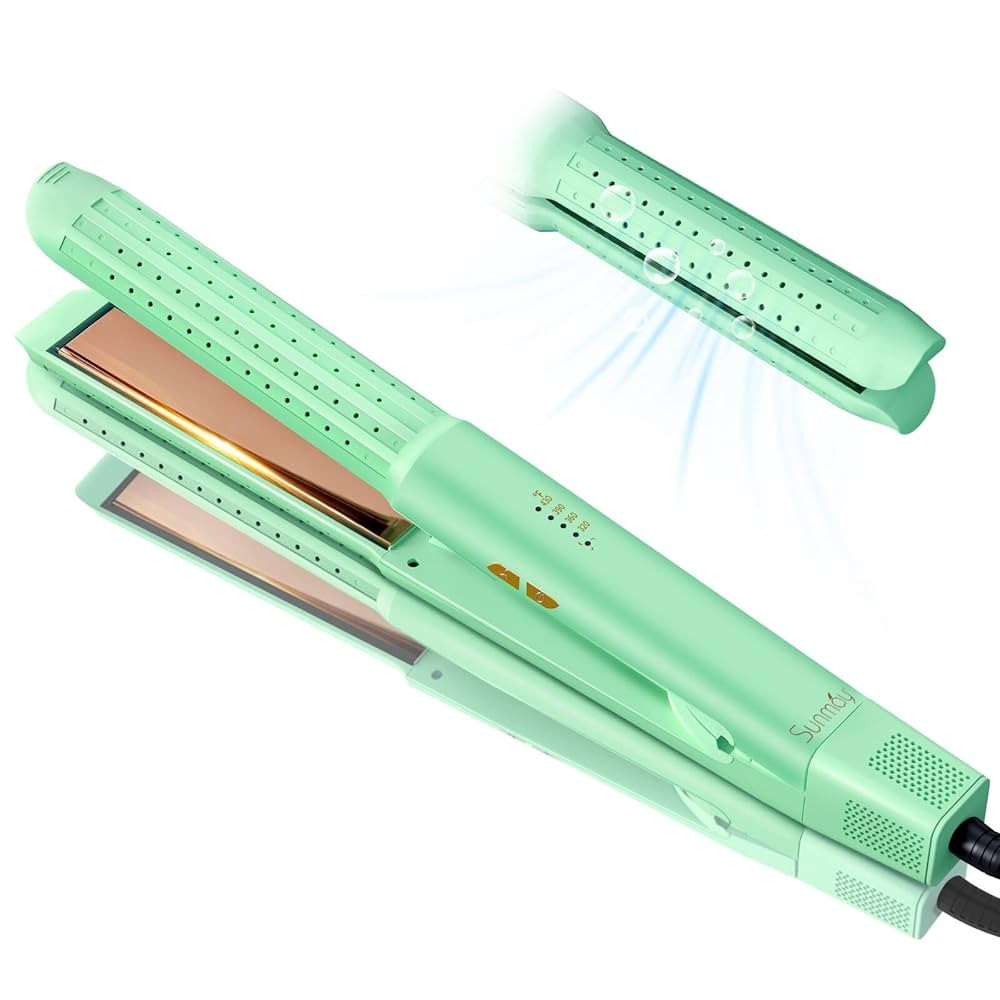 SUNMAY 360°Airflow Hair Straightener,0.95 Inch Titanium Straightener and Curler with Cooling Air... | Amazon (US)