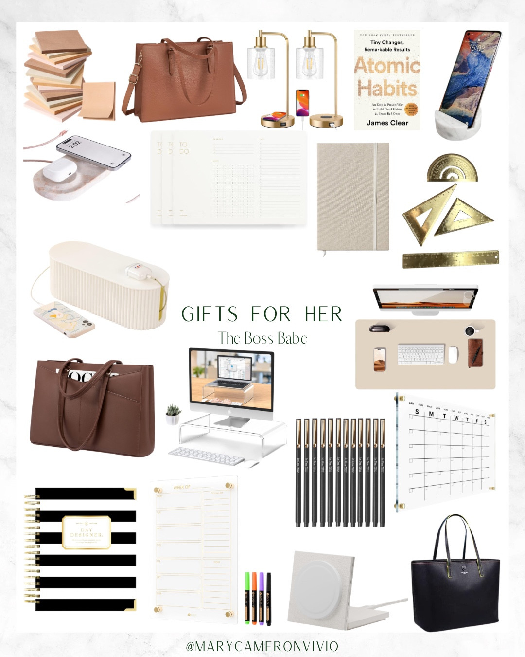 Empower the boss babe in your life with gifts that elevate her office game. 💼✨ From chic desk essentials to productivity must-haves, this gift guide is perfect for CEOs, career women, and every ambitious queen chasing her dreams.
#GiftsForHer #BossBabeGifts #OfficeGirlAesthetic #CEOStyle #WorkingWomen

#LTKGiftGuide #LTKCyberWeek #LTKHoliday