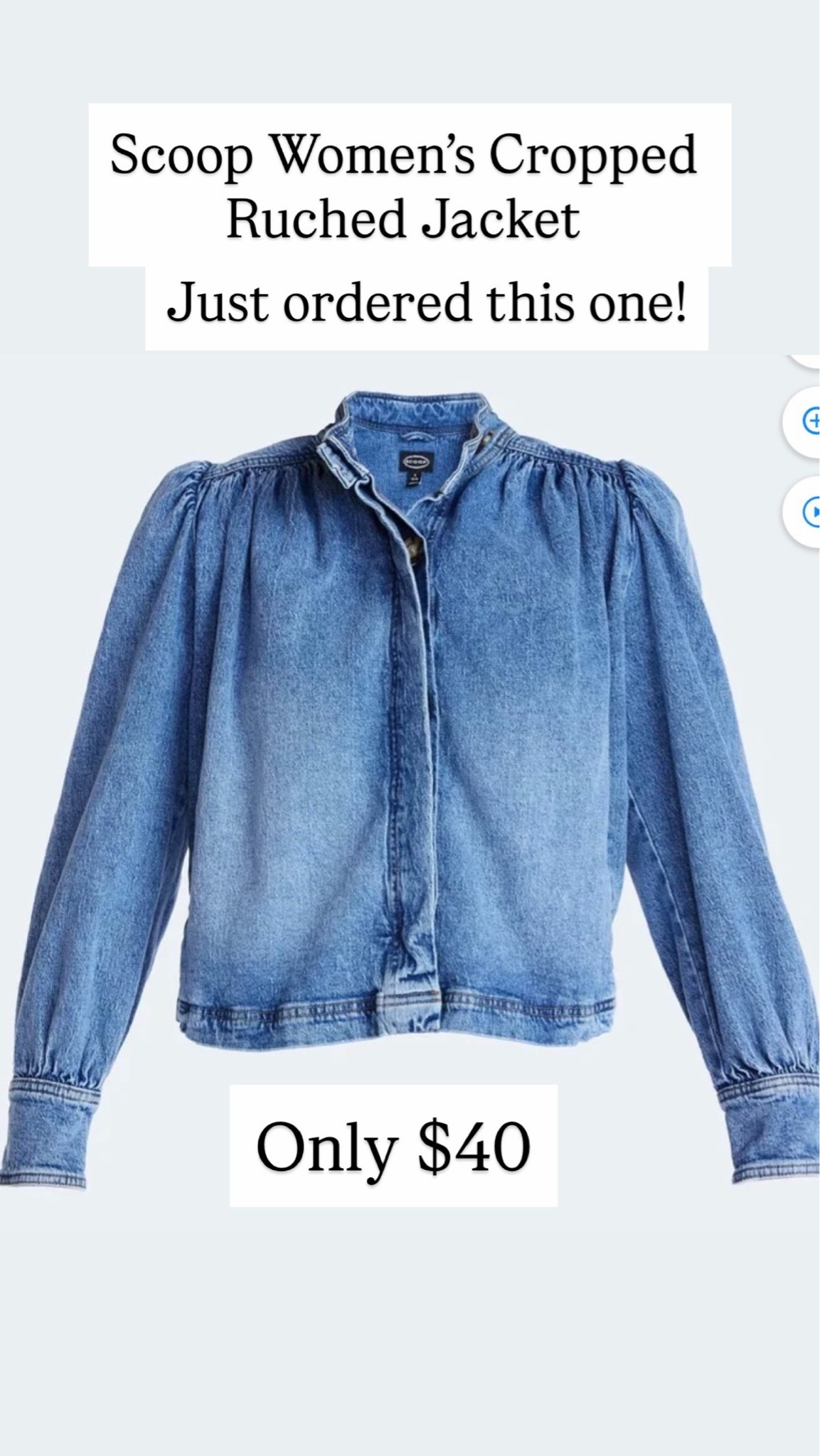 Scoop Women’s Cropped Ruched Jacket

#LTKootd