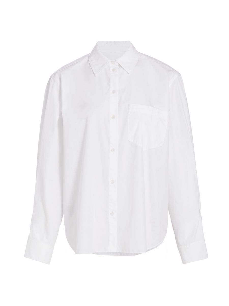 Wesley Poplin Balloon-Sleeve Shirt | Saks Fifth Avenue