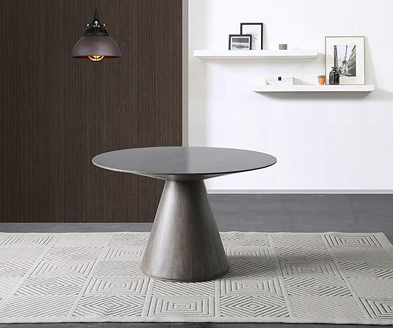 Whiteline Modern Living Kira Dining Table Gray | Amazon (US)