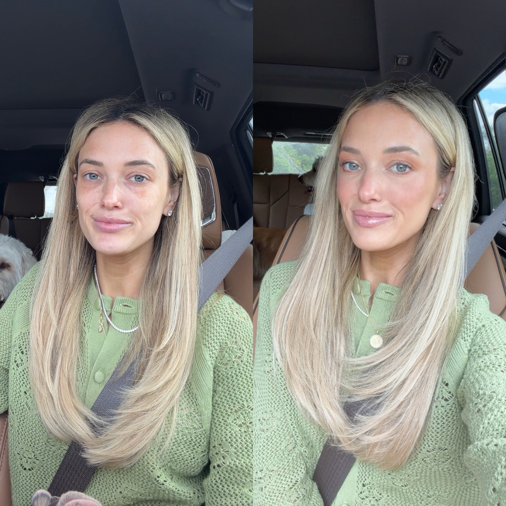 Mary Philips palette: medium 
Foundation: 210
Mario bronzer: light medium 
Concealer: 2N
Blush: she’s seductive 
Bronzer: caramel cappuccino 
Powder: breezy 
Lip liner: debrief 
Gloss: favorite child 