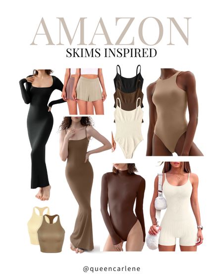 Skims inspired Amazon finds 🤎

Queen Carlene, Amazon finds, Amazon fashion, skims, neutral style, bodysuit, 

#LTKunder50 #LTKunder100 #LTKstyletip