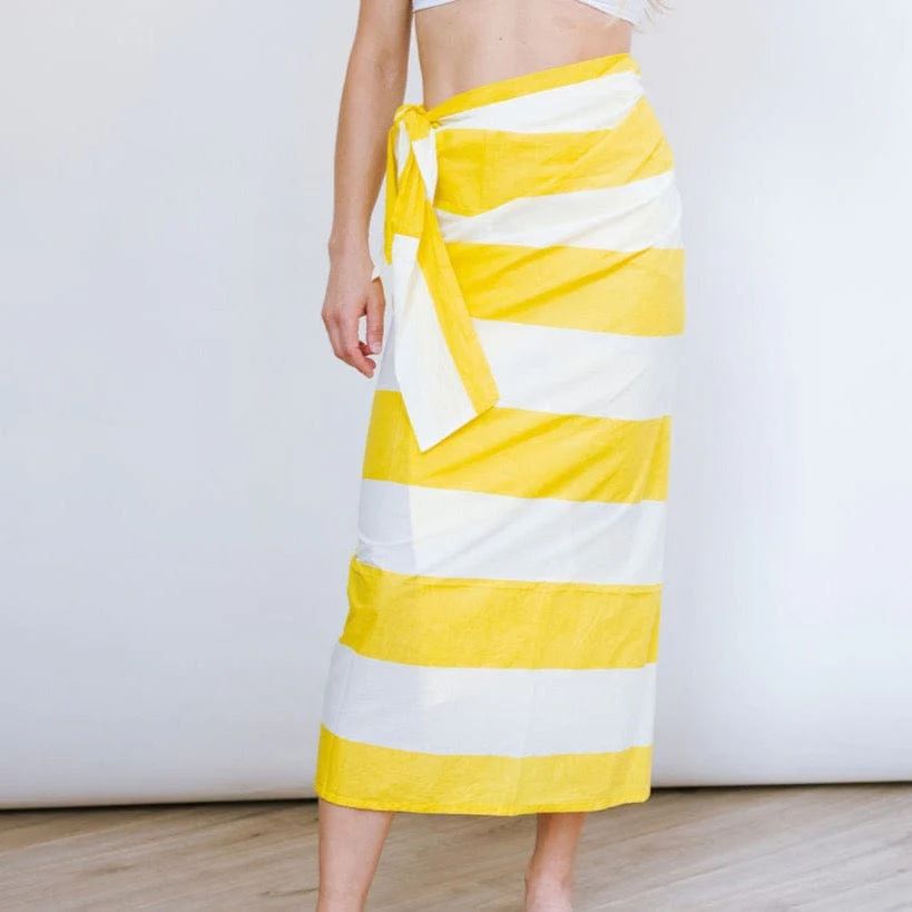 Banana Stripe Sarong | Sunshine Tienda