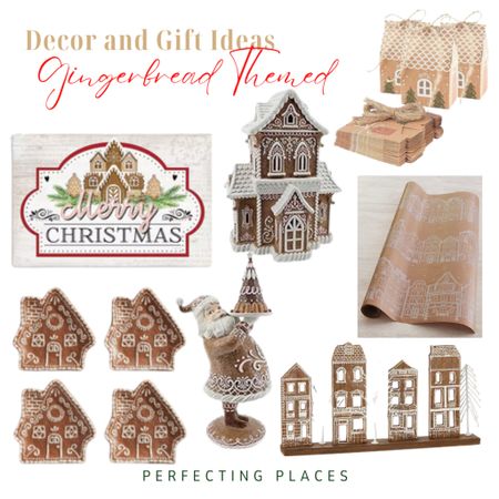 Gingerbread is the popular Christmas theme of 2023. Love them gingerbread houses, and decor items. Pottery Barn gingerbread, Ballard gingerbread wrapping paper

#LTKSeasonal #LTKGiftGuide #LTKHoliday