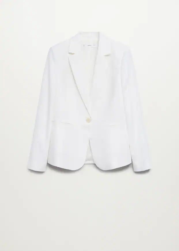 100% linen blazer | MANGO (US)