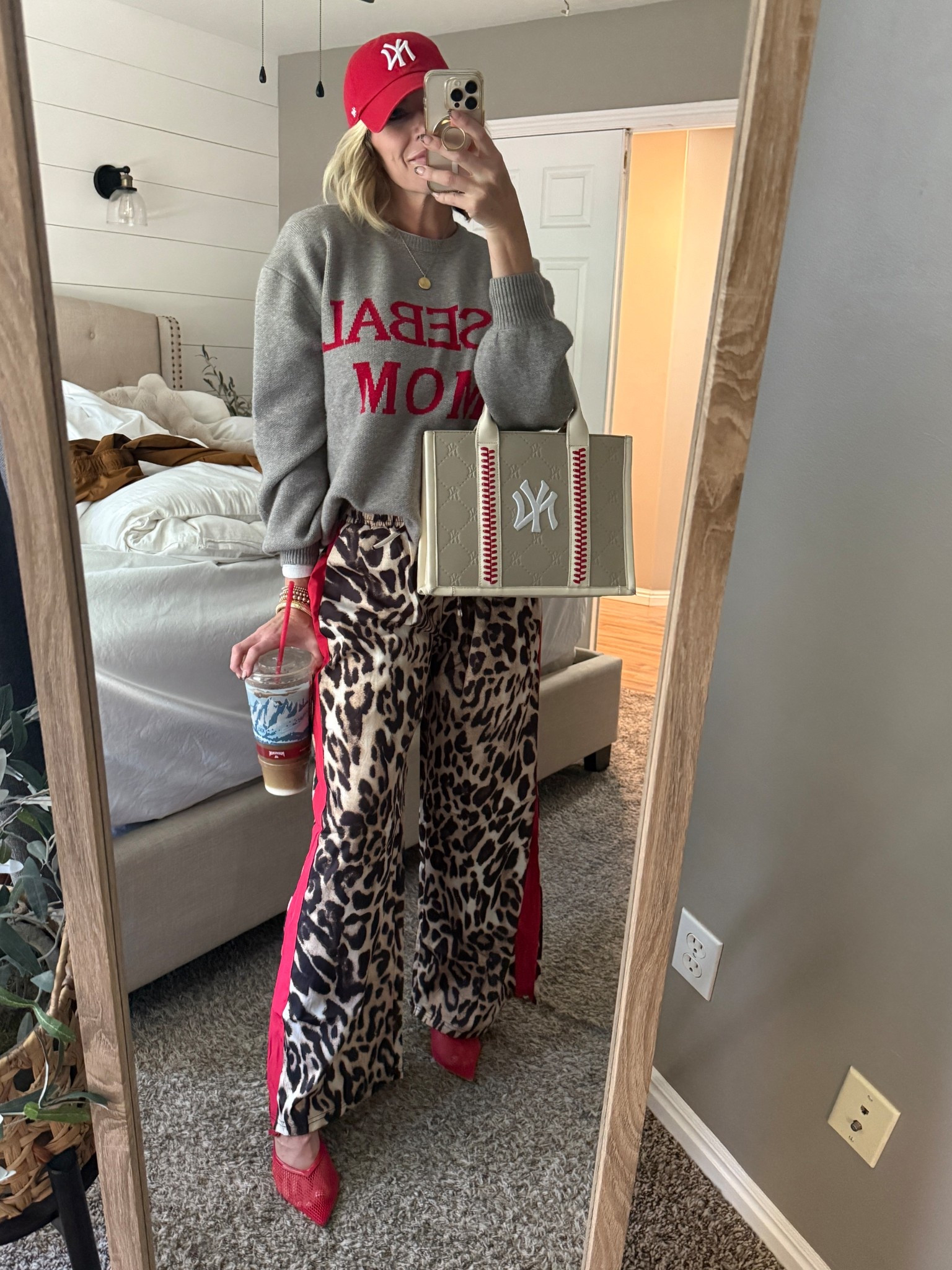 Sports mom outfit
Fall outfit
Baseball mom
Leopard pants 

#LTKActive #LTKSeasonal #LTKOver40