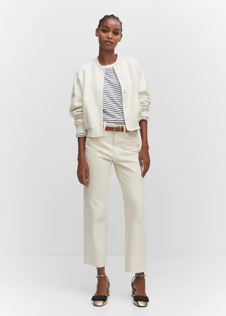 Jeans diritti crop -  Donna | Mango Italia | Mango IT