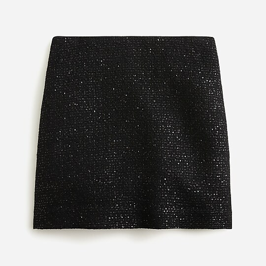 Sequin tweed mini skirt | J. Crew US