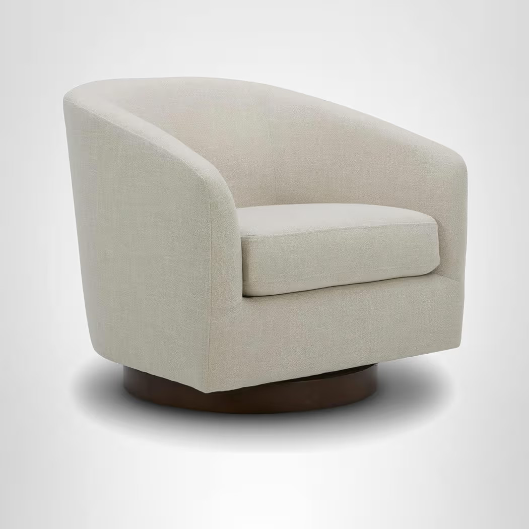 CHITA Swivel Accent Chair, FSC Certified Upholstered Fabric Barrel Chair for Living Room, Fully A... | Amazon (US)