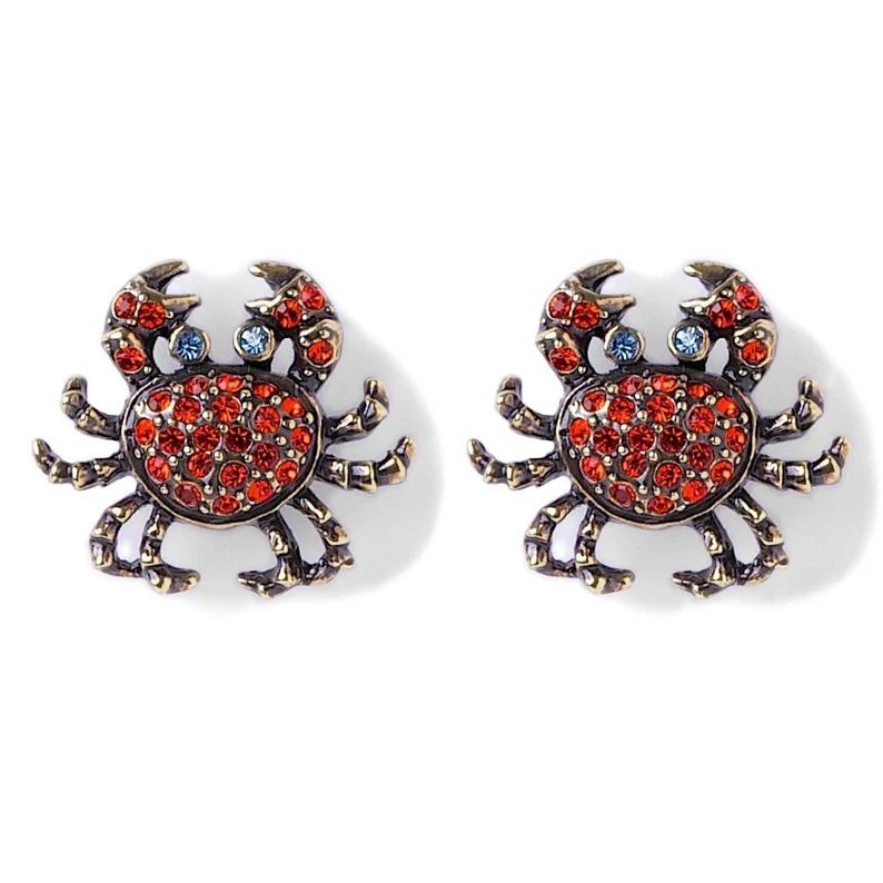 Heidi Daus Queen Crab Pin Brooch & Earring Set pierced Red - Etsy Canada | Etsy (CAD)