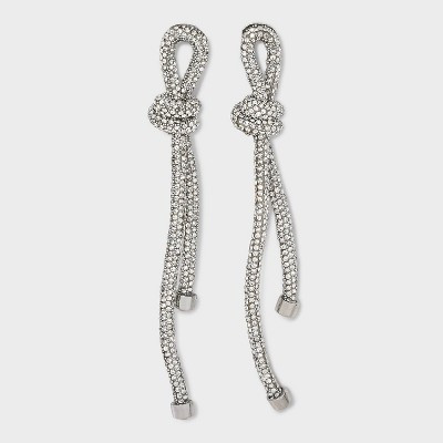 Post Linear Knotted Rope Stones Earrings - A New Day™ | Target