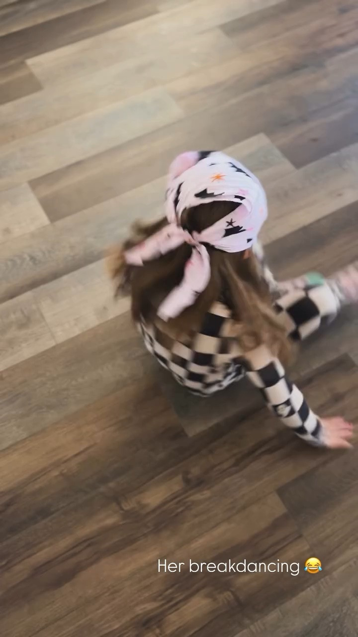 Her breakdancing 😂 she cracks me up every day! Linking her Halloween pjs and headband here for you

#LTKKids #LTKSeasonal #LTKootd