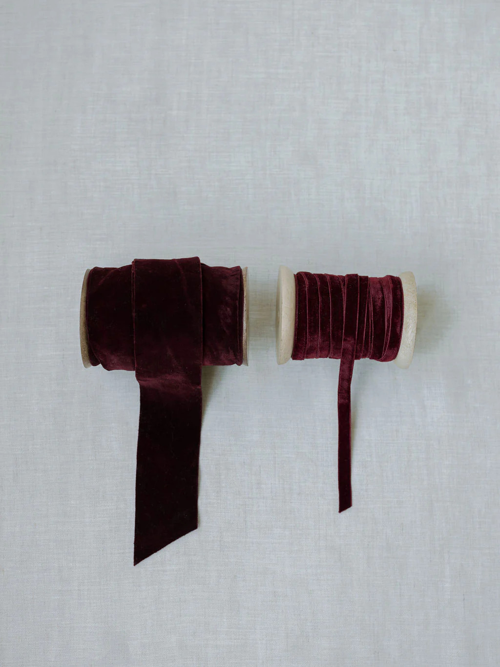 Hand Dyed Velvet Ribbon 10yds per spool - Set of 2 | CG Hunter