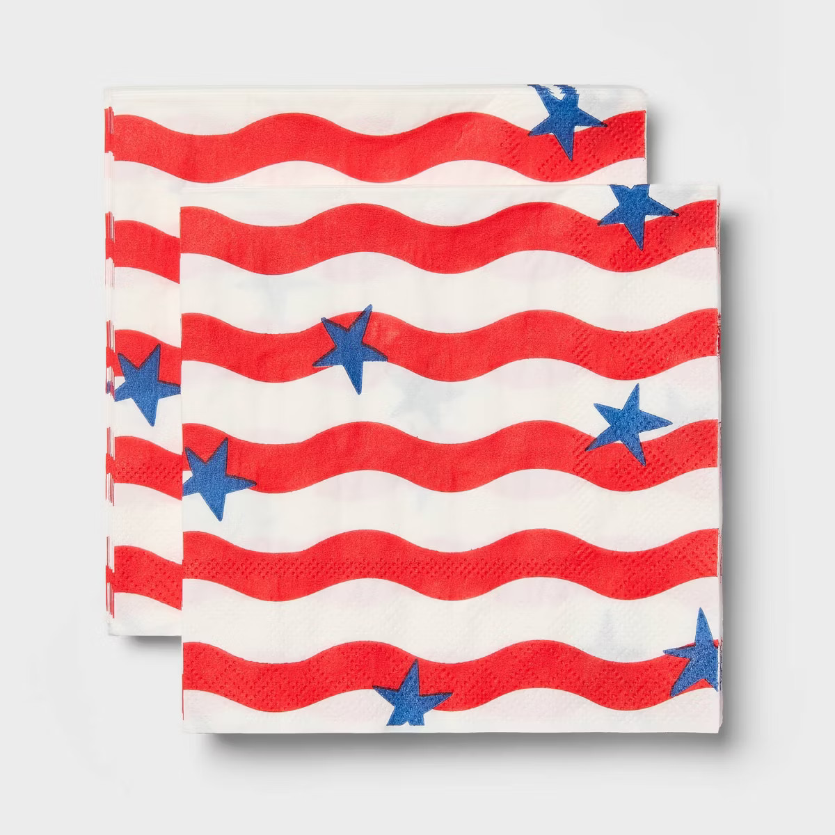 30ct Stripe Beverage Disposable Napkins Red White - Sun Squad™ | Target
