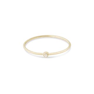 Teeny Round Diamond Ring | Stone & Strand