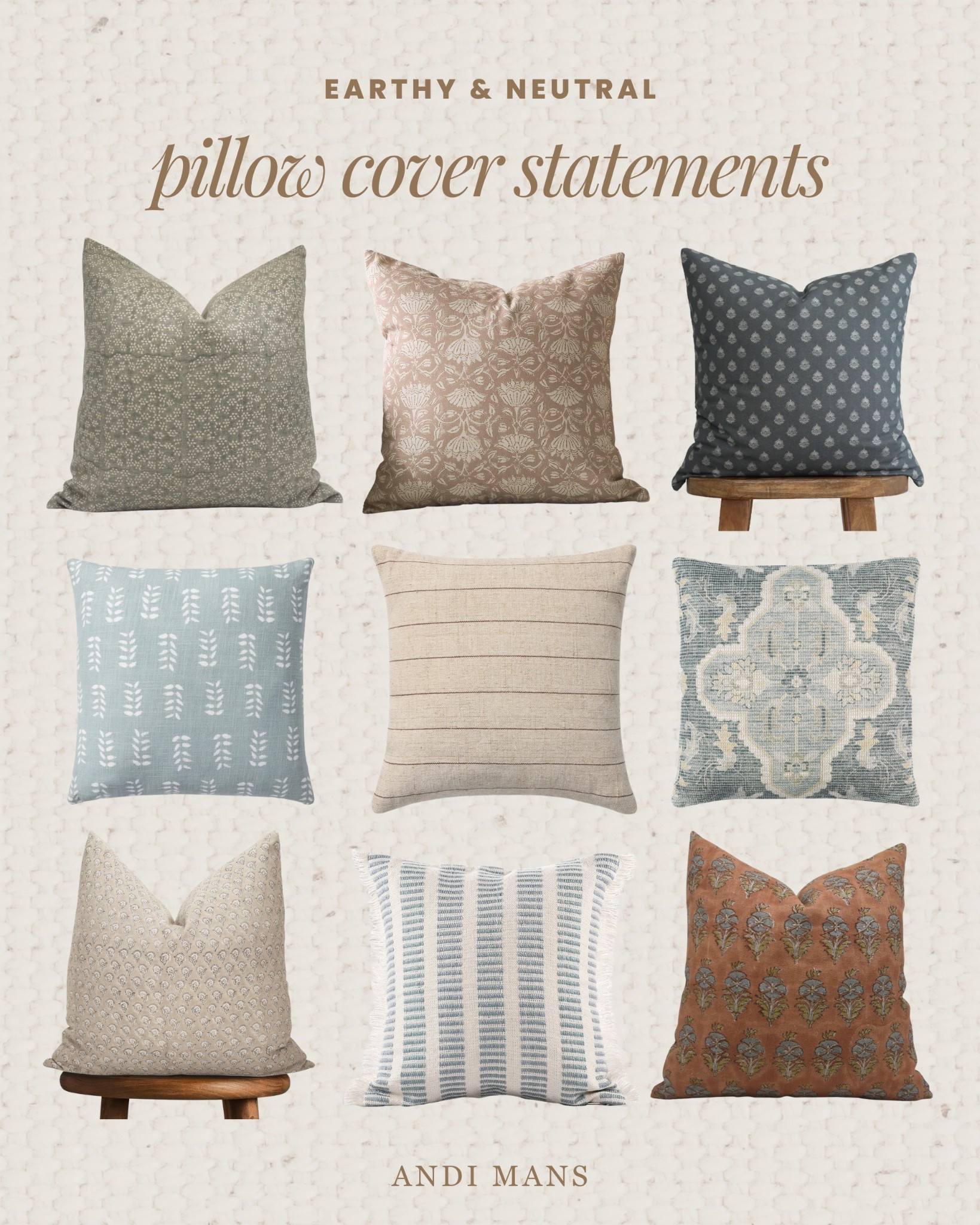 Affordable statement pillow covers for your sofa and bedroom! I love these for the earthy, neutral home decor lover!

#LTKHome #LTKSaleAlert #LTKSpringSale