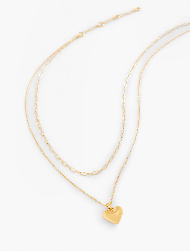 Classic Heart Layered Necklace | Talbots