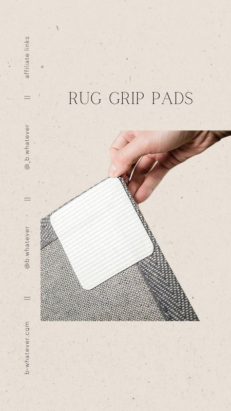 Rug grip pads! We have these on all of our rugs and they work wonderfully! And on sale today! 

#LTKhome #LTKfamily #LTKsalealert