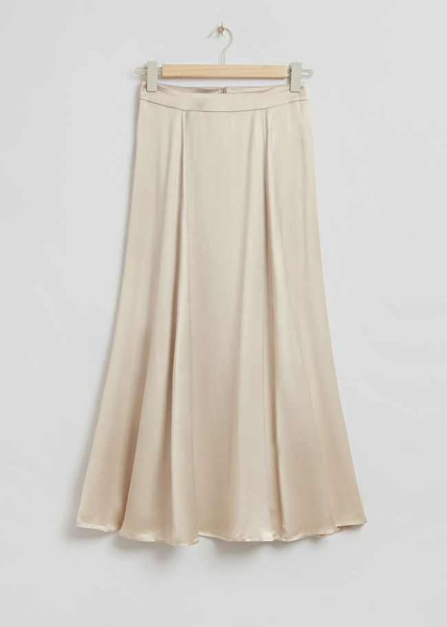 Long Flared Satin Skirt | & Other Stories US