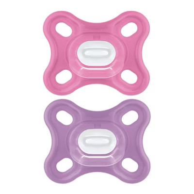 MAM Comfort 1 Newborn Lightweight Silicone Pacifier - Girl - 2pk | Target