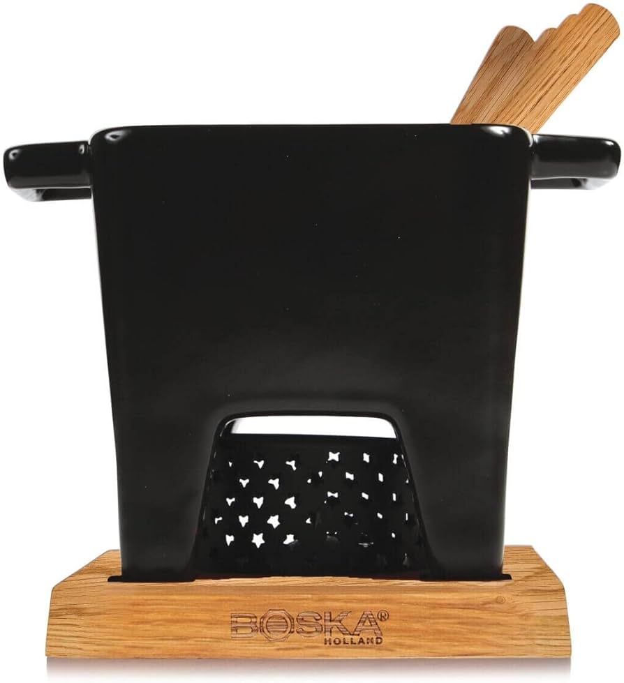Boska Tealight Tapas Fondue Set - Best for Cheese or Chocolate - Microwave Safe Ceramic Hot Pot C... | Amazon (CA)