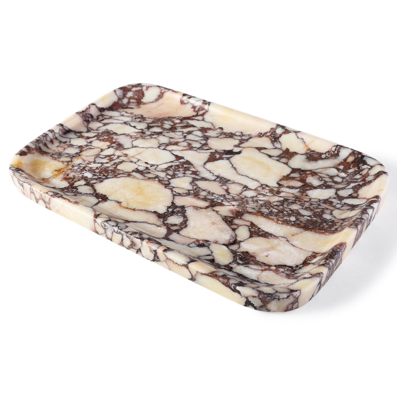 Karibiber Calacatta Marble Vanity Trays, Marble Bathroom Tray Countertop, Luxury Decorative Dress... | Amazon (US)