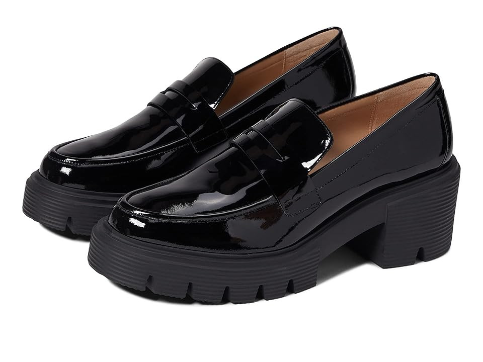 Stuart Weitzman Soho Loafers Women's Shoes Black : 11 B, Leather | Zappos