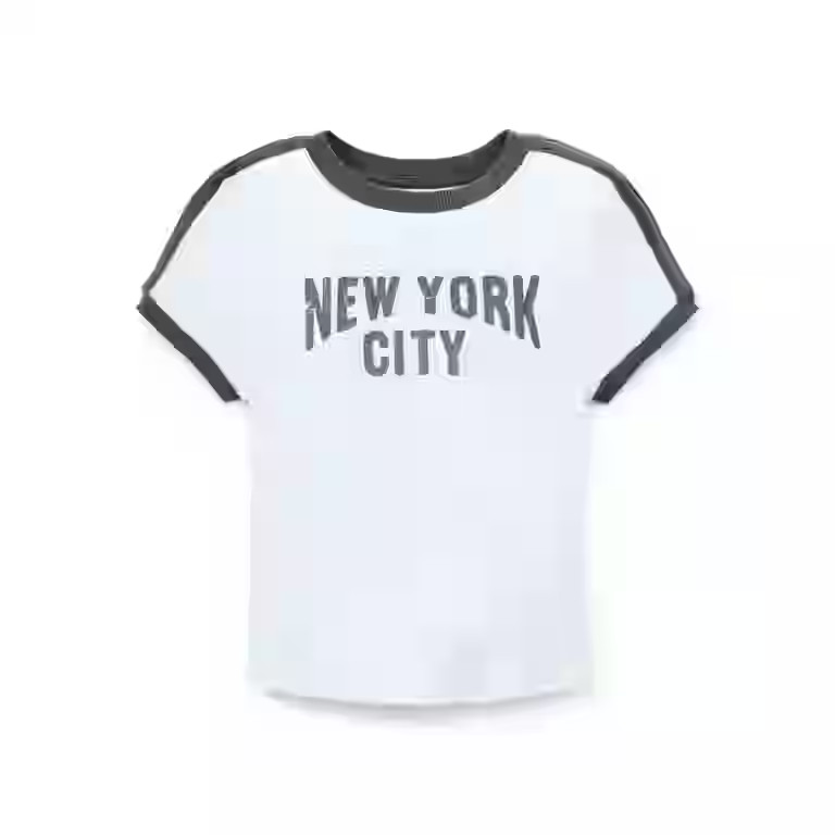 Weekend Academy Girls Baby Tee with Short Sleeves, Sizes 4-18 | Walmart (US)