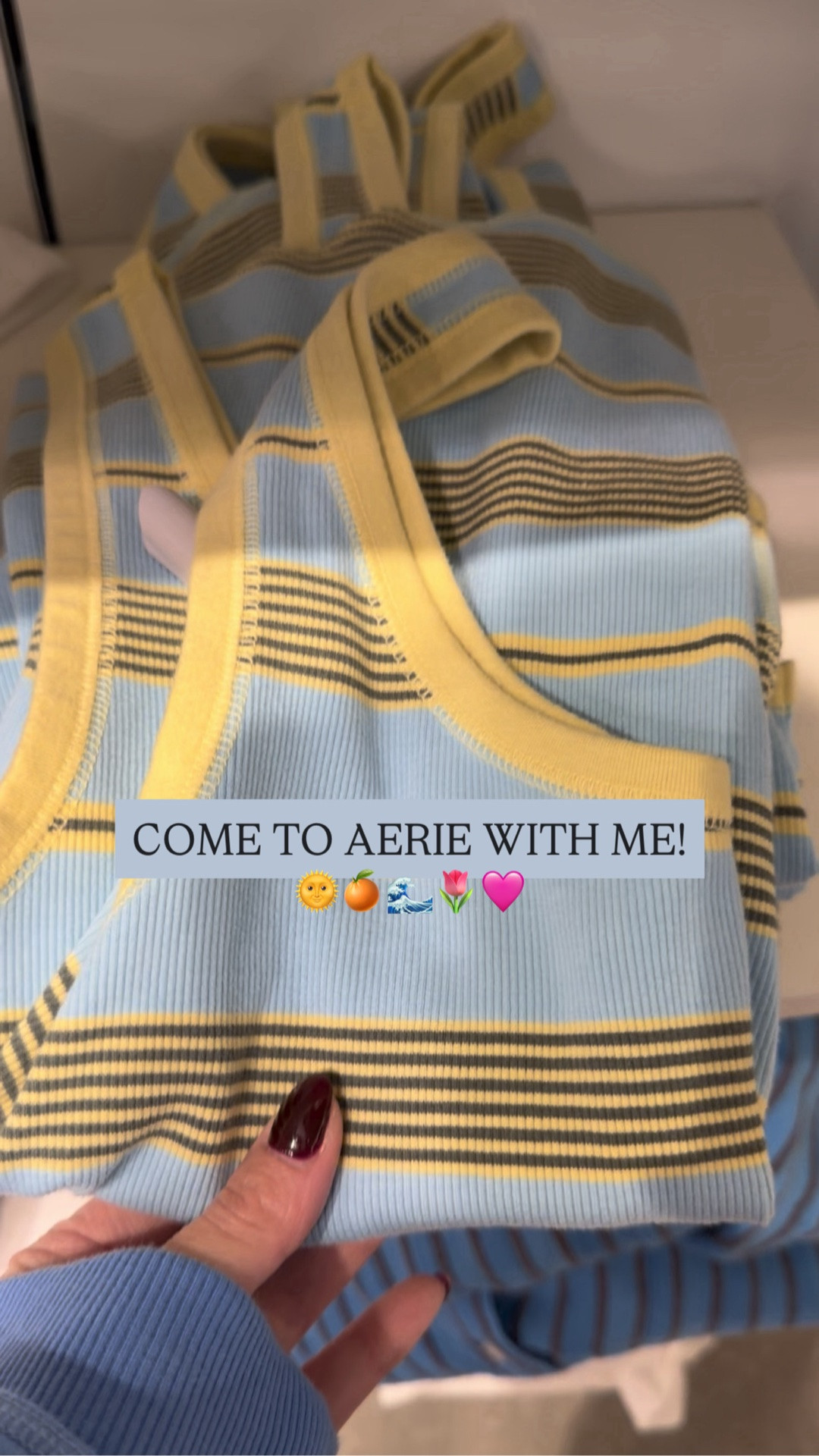Come to aerie with me! The new summer stuff is SO good! Loving all the stripes! Which ones are your favs? PS - they also have the best pjs!!

#LTKdayinmylife #LTKgrwm #LTKSeasonal