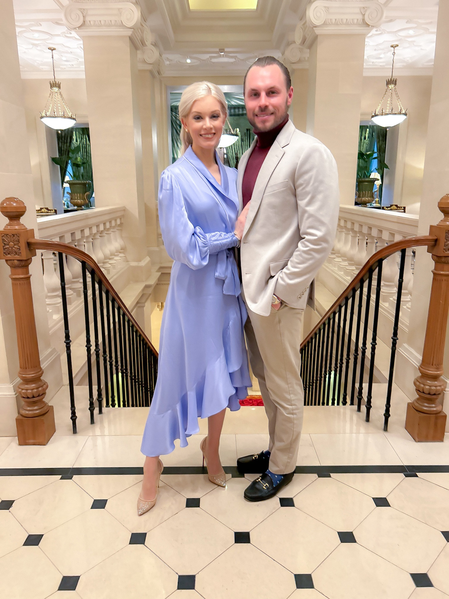 Can’t go wrong with a classic Zimmermann wrap dress and glitter Louboutin heels! 🩵

#LTKbeauty