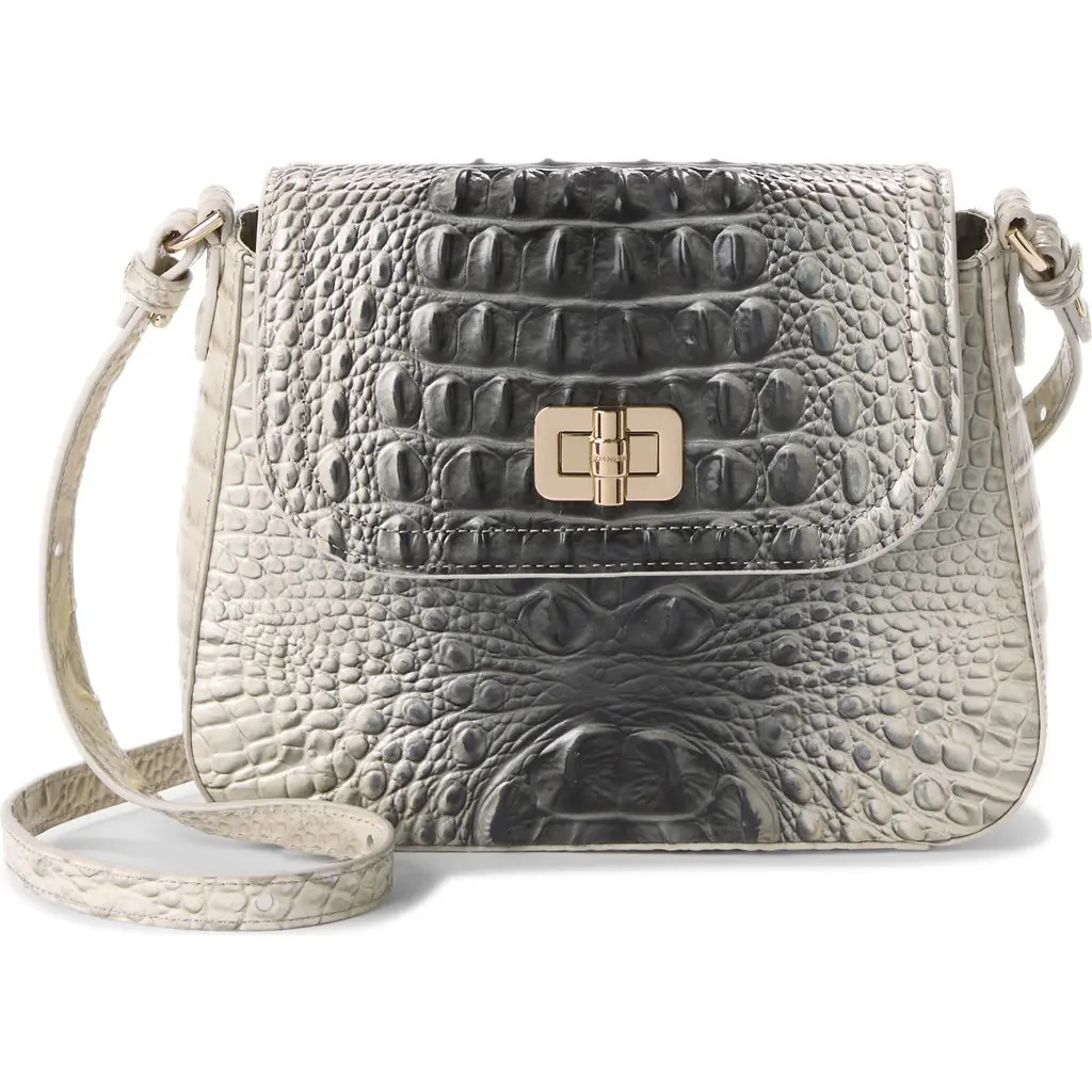 Brahmin Gianna Croc Embossed Leather Crossbody Bag in Everlasting Ombre Melbourne at Nordstrom | Nordstrom