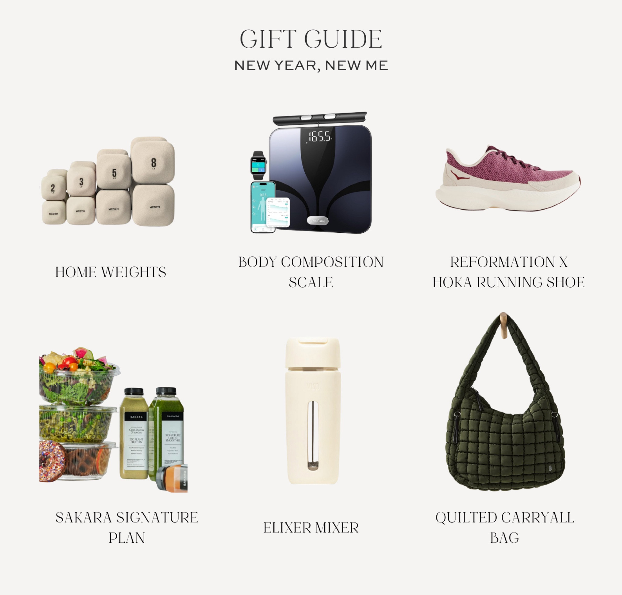 As the holidays are quickly approaching, we are sharing our curated gift guides for every person on your list. This week, we're giving you our favorite gift ideas for the person on your list that has a "New Year, New Me" mindset 💪

#LTKGiftGuide #LTKHoliday #LTKFitness